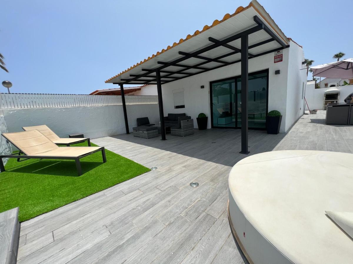 Agradable Bungalow Con Piscina Playa del Ingles  Bagian luar foto